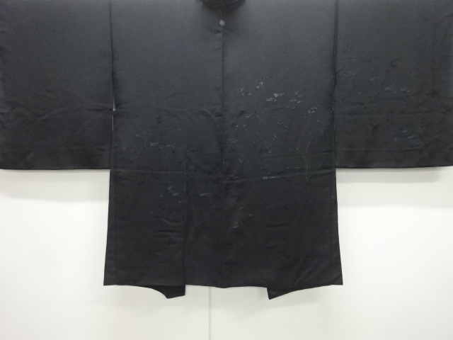 JAPANESE ANTIQUE HAORI / TAISHO ROMAN STYLE / SILK / URUSHI / WOVEN TREES